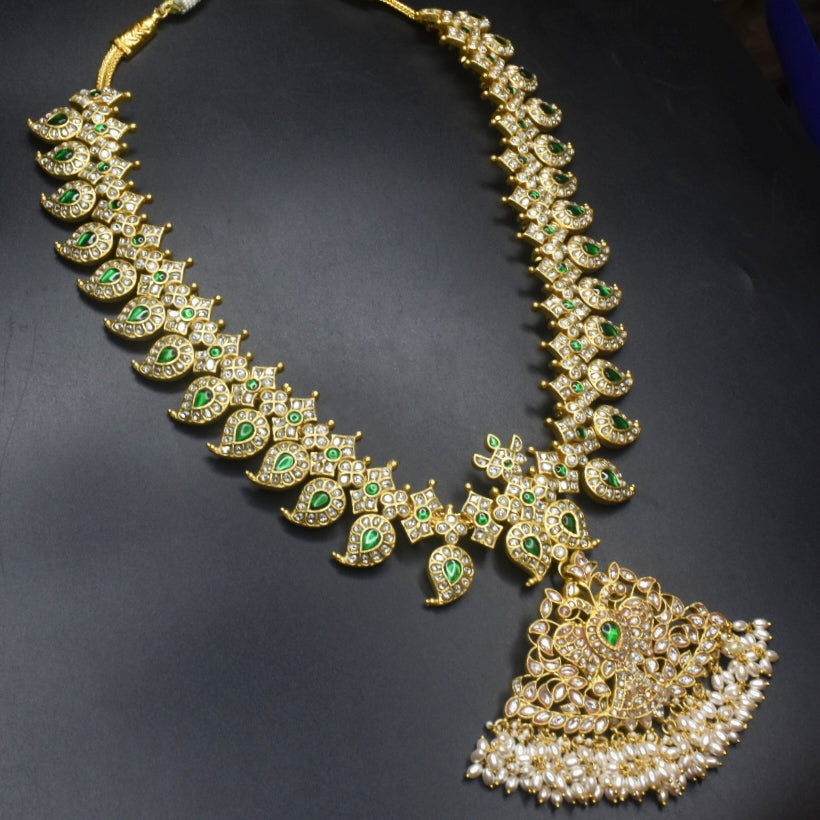 Asp Polki Diamond Mango Haram Set