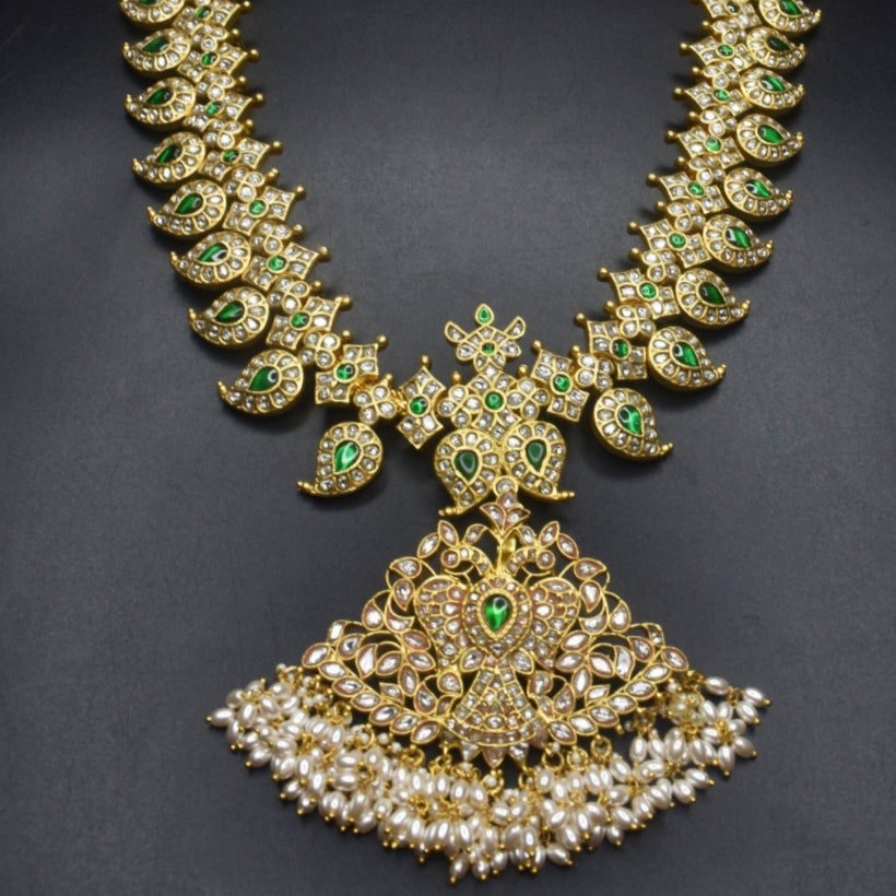 Asp Polki Diamond Mango Haram Set