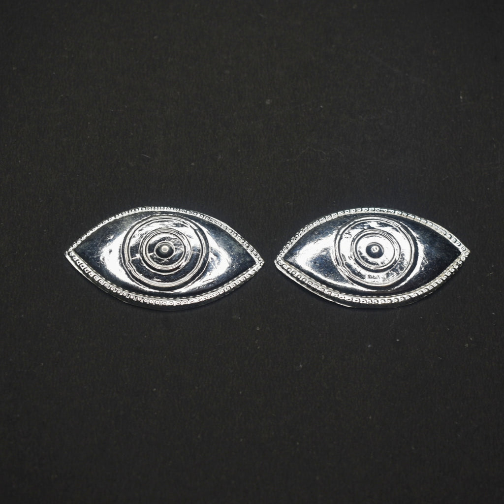 Premium Pure Silver Eyes - Chandi Ki Aankh for Puja, Astrology & Lal Kitab Remedies
