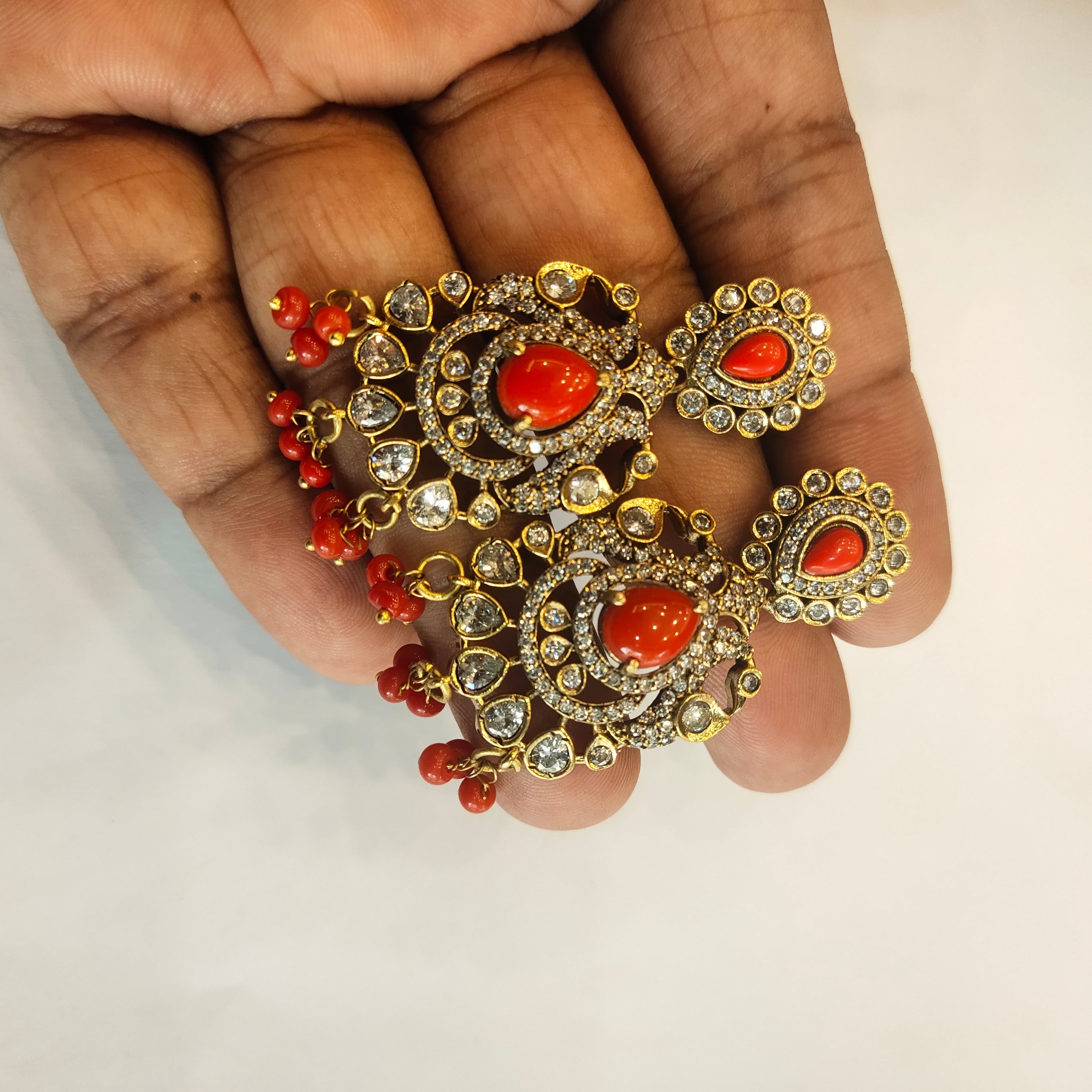 Asp Victorian Coral Necklace Set