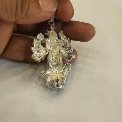 Asp Silver Kaal Bhairav Locket