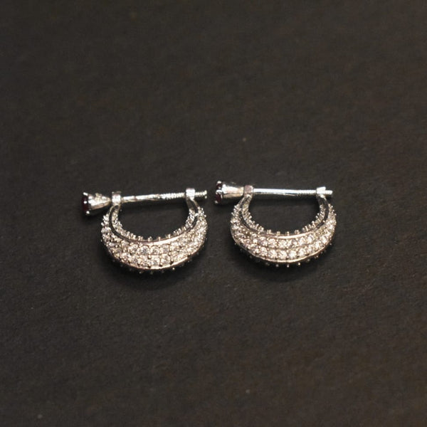 Stylish Sterling Silver Bali Earrings for Men - Dapper Dangles