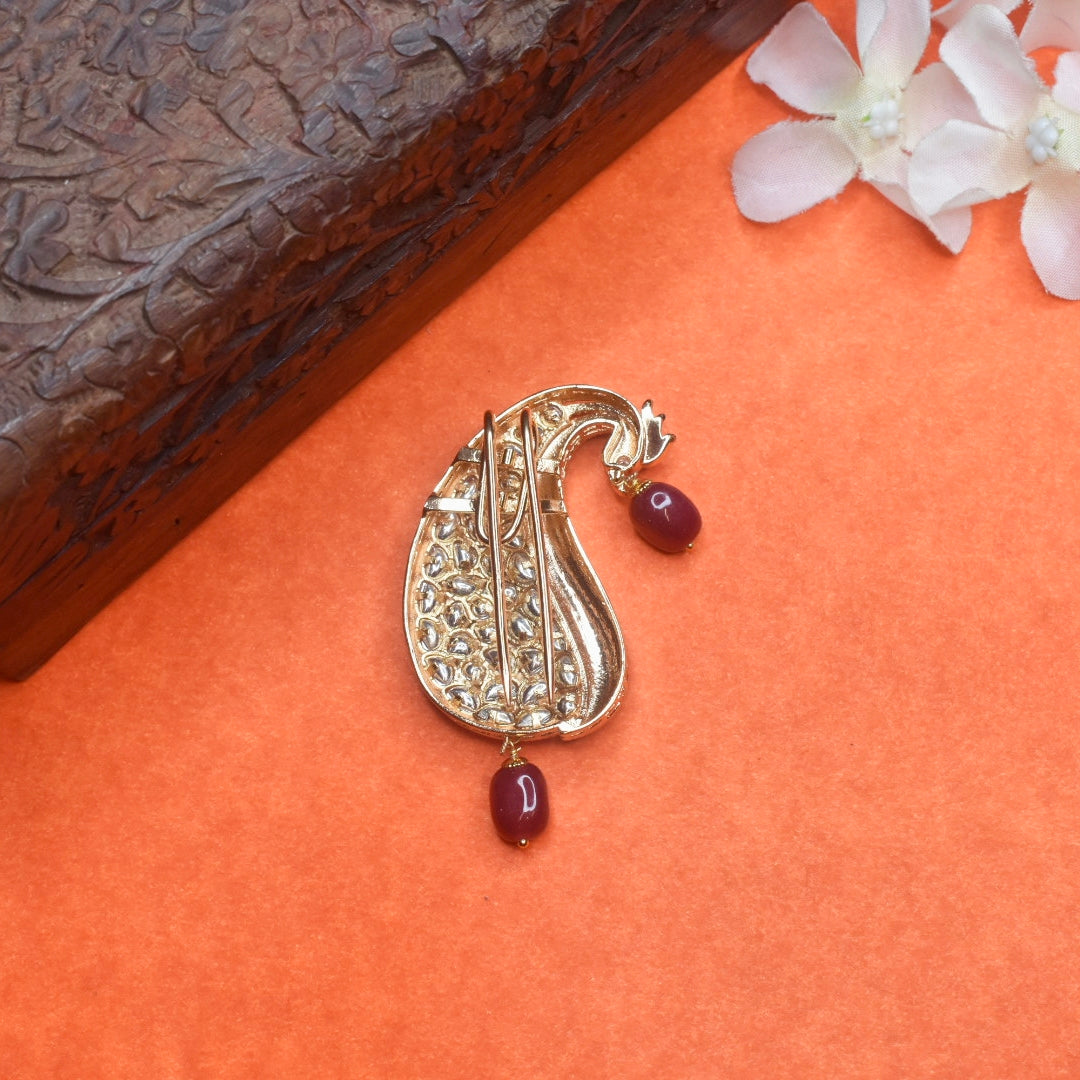 Exquisite Asp Mayur Kundan Kalangi for Groom - Handcrafted 24K Gold Wedding Jewelry