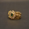 Gleaming Divinity: The Exquisite 92.5 Silver Gold-Plated Krishna Ring for Men