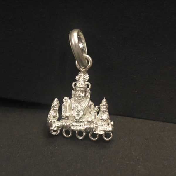 Pure Silver Mallana Swami Locket - 2.6g Spiritual Pendant