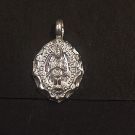Pure Silver Lord Hanuman Locket for Kids - 3g Spiritual Pendant