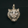 Pure Silver Lion Pendant - Handcrafted 925 Sterling Silver