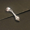 Silver Gada Locket - Traditional Hindu Religious Pendant