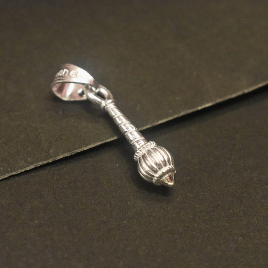 Silver Gada Locket - Traditional Hindu Religious Pendant