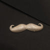 Pure Silver Mustache Jewelry - Handcrafted 5g Sterling Silver