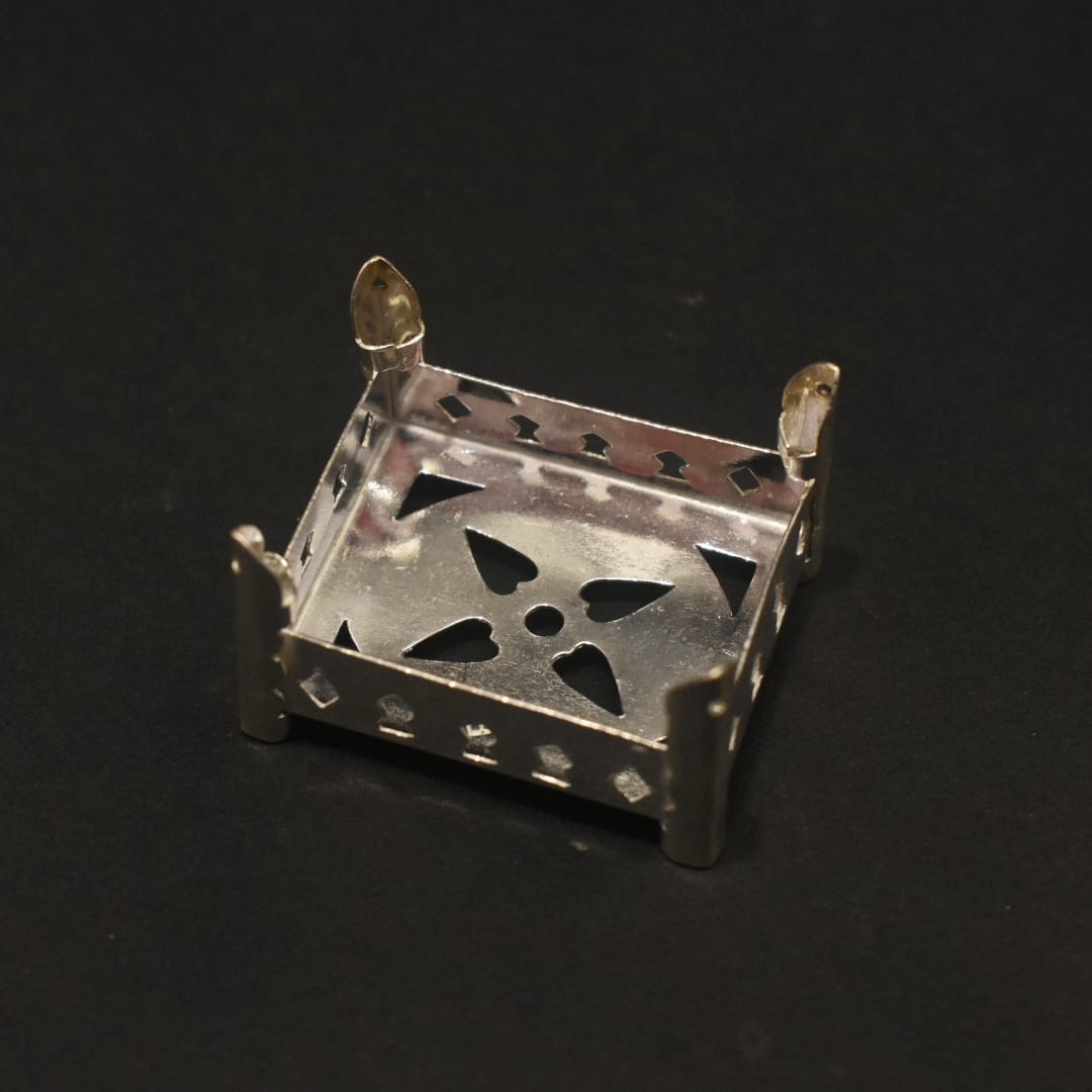 Pure Silver Swing for God Offering - Uyyala/Jhula/Palna/Tottilu (3 Sizes)