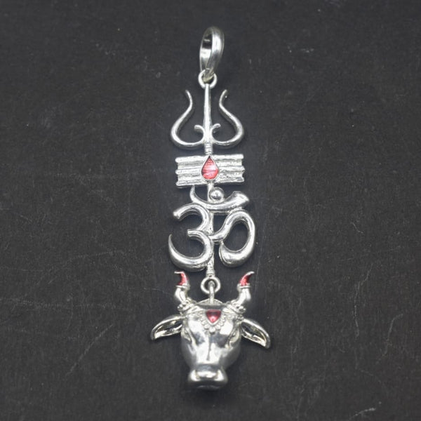Pure Silver Shiva Nandi Locket