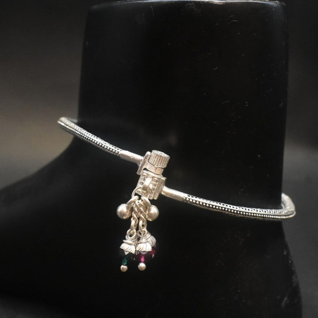 Silver Oxidize Kada Payal