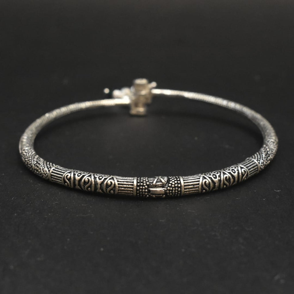 Silver Oxidize Kada Payal