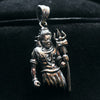 92.5% Oxidized Silver Lord Shiva Locket | Traditional Temple Pendant