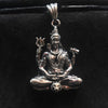 Sterling Silver Oxidized Mahadev Locket - Lord Shiva Pendant
