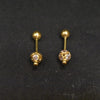 18ct Gold Traditional Bugudi Earrings - BIS Hallmarked