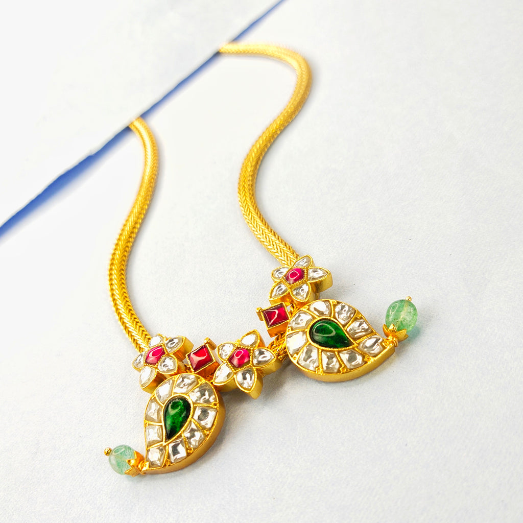 Twins Mango Chain Necklace | Traditional Gold Plated Jewelry by Asp Fashion