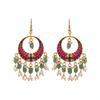 Jadau Kundan Chandbali Dangler Earrings 