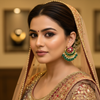 Jadau Kundan Chandbali Earrings