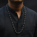 Karungali Mala with 92.5 Silver Caps - 54 Beads Original Certified for Men