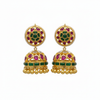 Round Disc Kempu Kundan Jhumka - 
