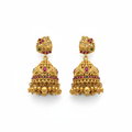 Nagas Antique Kemp Jhumka Earrings 