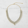 Pearl Jali Mesh Necklace | Antique Gold Finish | Traditional Indian Jewellery