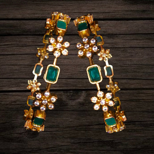 Asp Fashion Jewellery Emeralds Bangles Set