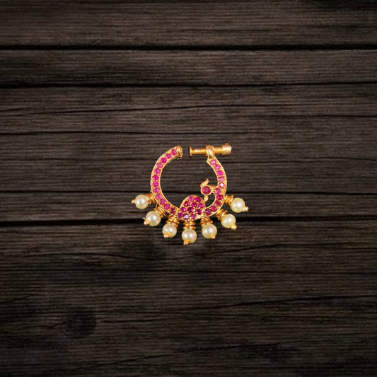 Asp Fashion Jewellery Traditional South Indian Cz  Nath