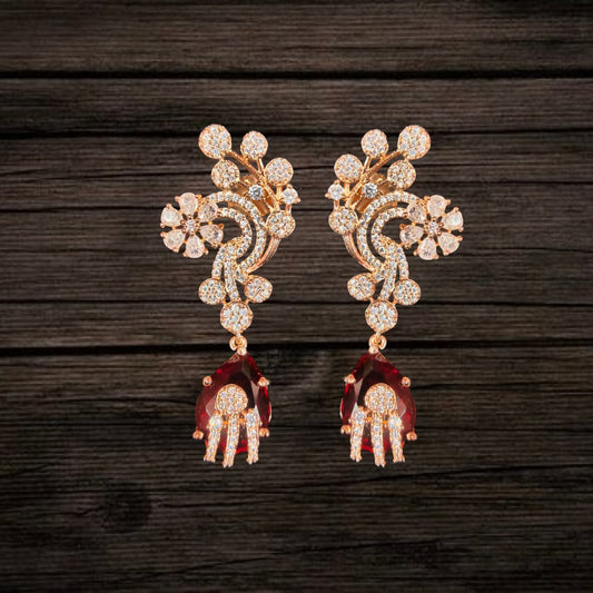 Asp Fashion Jewellery Stylish Red Drop Earrings Set