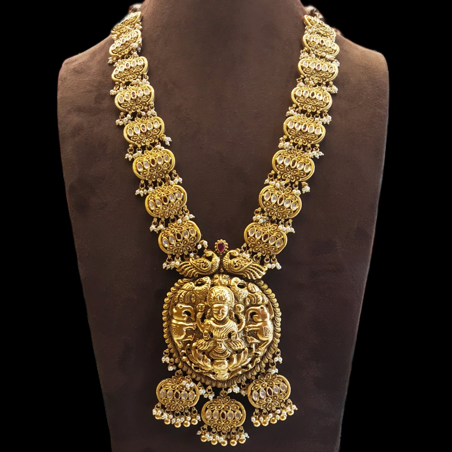 Asp Fashion Jewellery Nagas Kundan Laxmi Haram