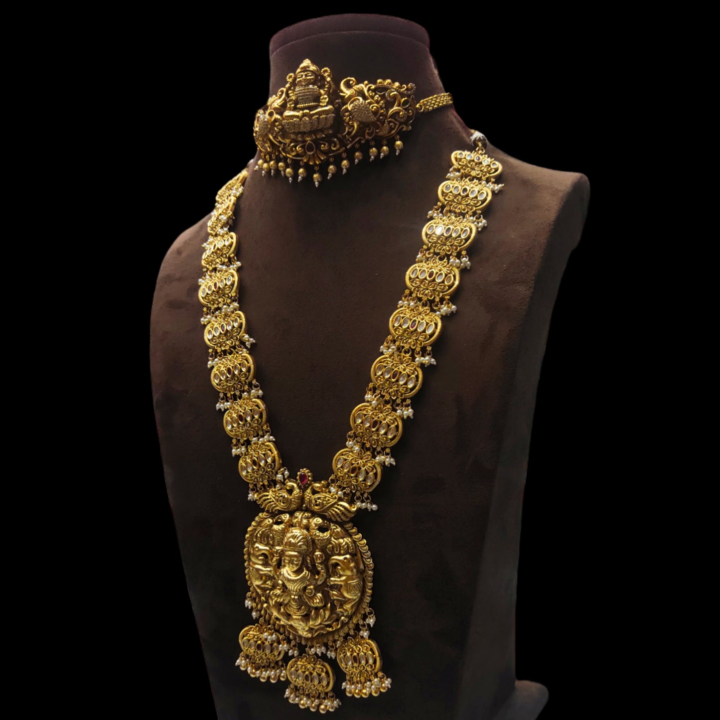 Asp Fashion Jewellery Nagas Bridal Necklace With Choker Set