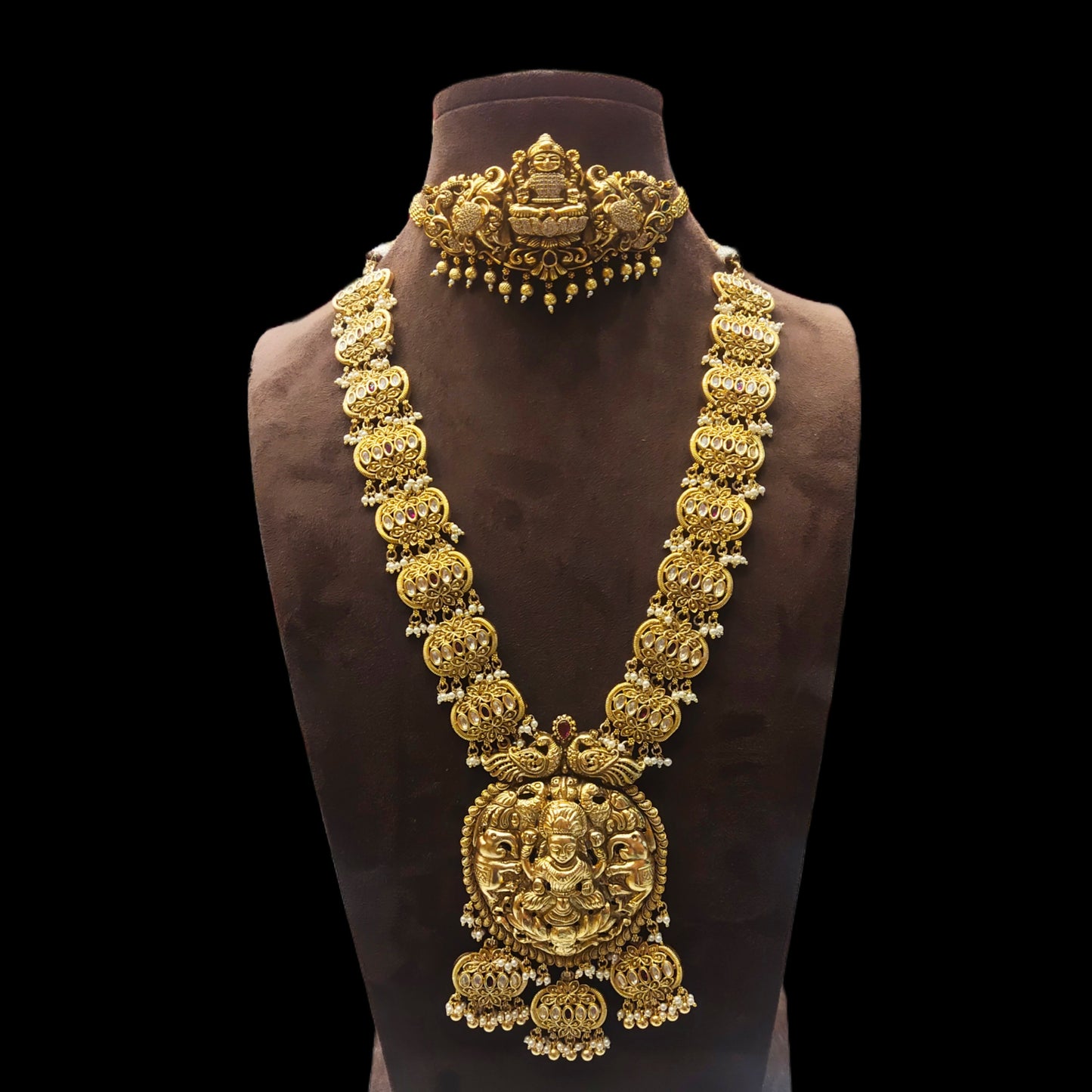 Asp Fashion Jewellery Nagas Bridal Necklace With Choker Set