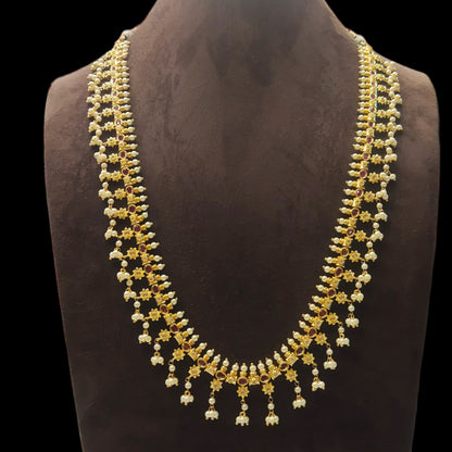 Asp Fashion Jewellery Cz With Kemp Guttapusalu Necklace Set