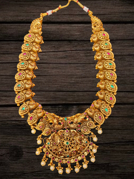 Antique Nagas Finished Mango Necklace Set By Asp Fashion Jewellery