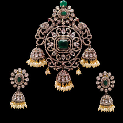 South Indian Victorian American Diamond Pendent By Asp Fashion Jewellery