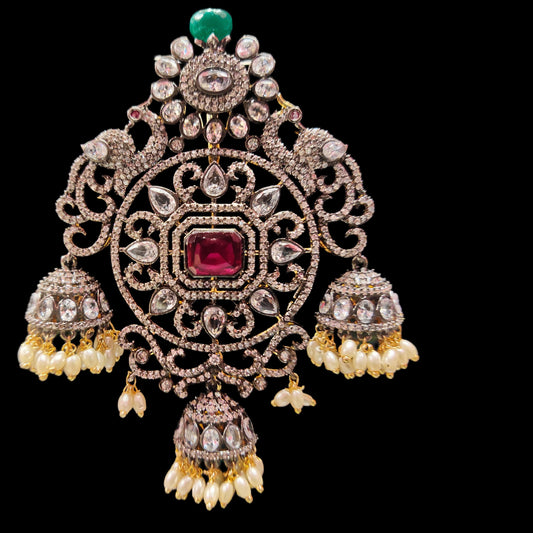 South Indian Victorian American Diamond Pendent By Asp Fashion Jewellery
