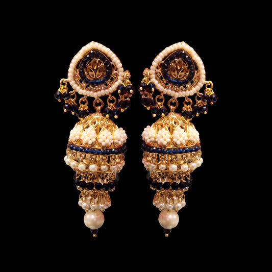 Three Step Pearl Jhumka By Asp Fashion Jewellery