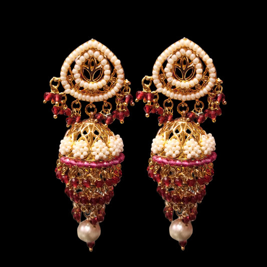Three Step Pearl Jhumka By Asp Fashion Jewellery