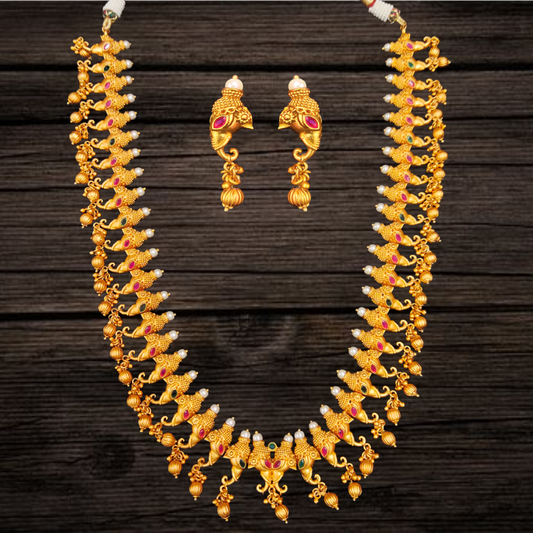 Antique Ganesha Necklace Set By Asp Fashion Jewellery
