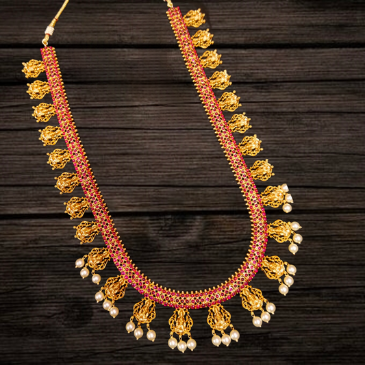 Antique Goddess Laxmi Necklace Set By Asp Fashion Jewellery