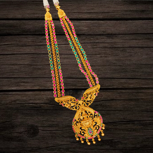 Antique Layered Laxmi Long Necklace By Asp Fashion Jewellery
