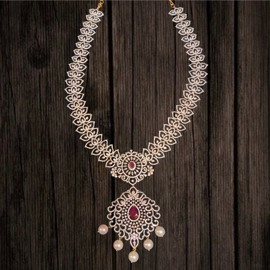 The Royal American Diamond Necklace Set by ASP Fashion Jewellery