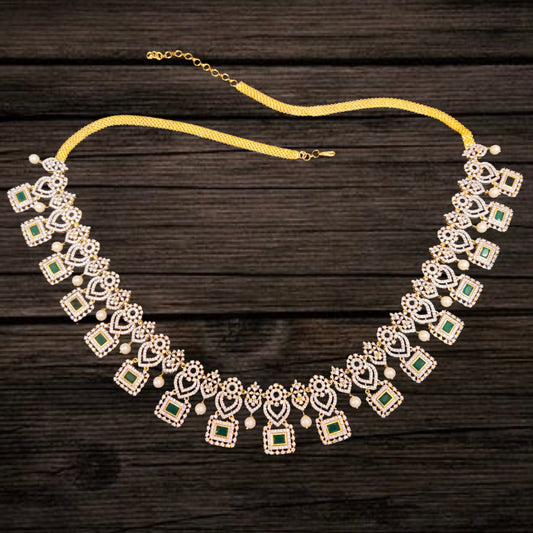 American Diamond Chain Vaddanam By Asp Fashion Jewellery