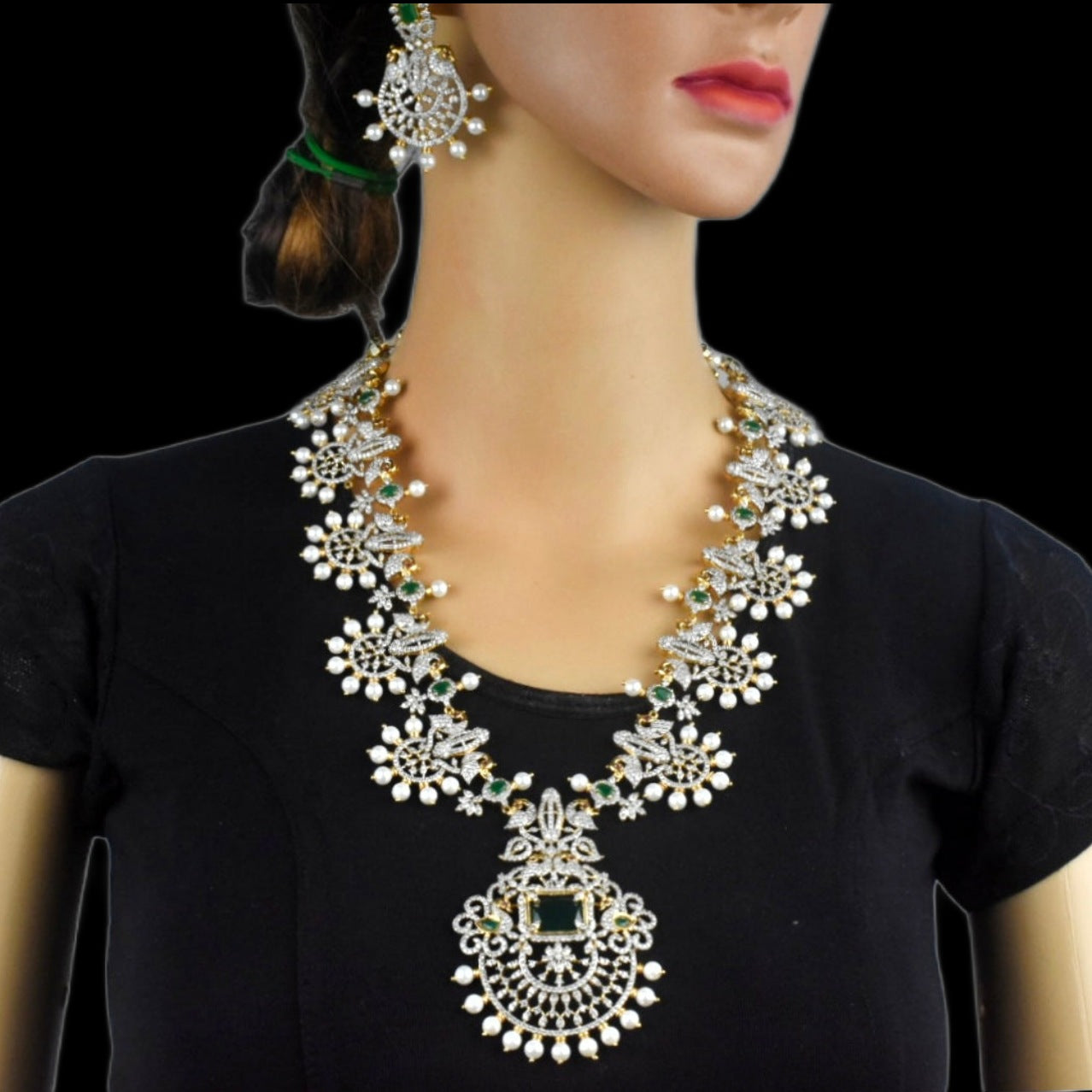 American Diamond Necklace By Asp Fashion Jewellery