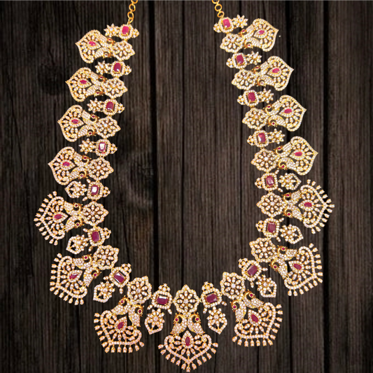 Exotic Grand American Diamonds & Ruby's Haram By Asp Fashion Jewellery