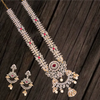 American Diamond Long Necklace Set By Asp Fashion Jewellery