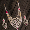 Bridal American Diamond Satlada Necklace By Asp Fashion Jewellery