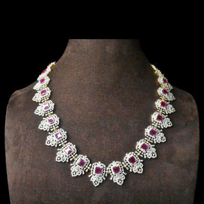A Captivating South Indian-American Diamond Necklace by Asp Fashion Jewellery